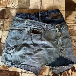 Handmade Patchwork Denim skirt